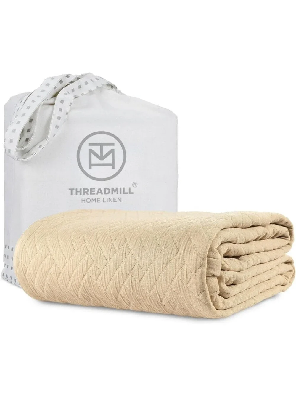 Threadmill Luxury Cotton Blanket for King Size Bed All-Season Cozy 100% Cotton